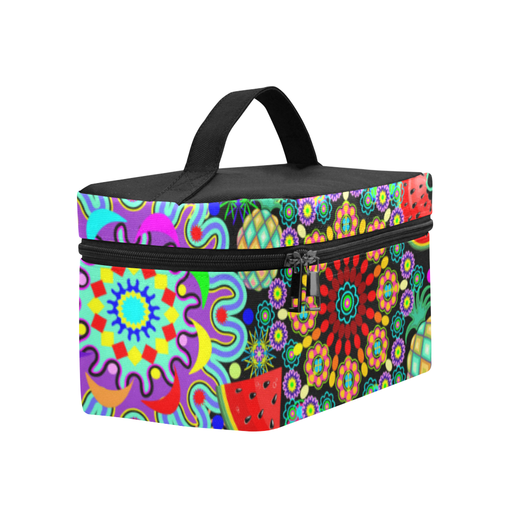 Mandalas and Exotic Fruits Pattern Lunch Bag/Large (Model 1658)