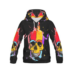 A nice Skull by Popart Lover All Over Print Hoodie for Men (USA Size) (Model H13)