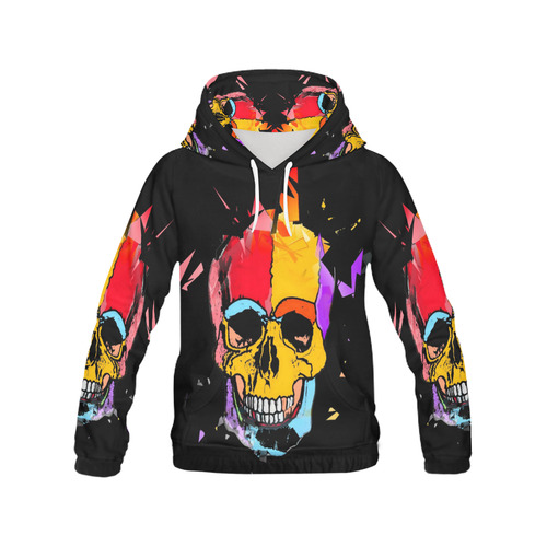 A nice Skull by Popart Lover All Over Print Hoodie for Men (USA Size) (Model H13)