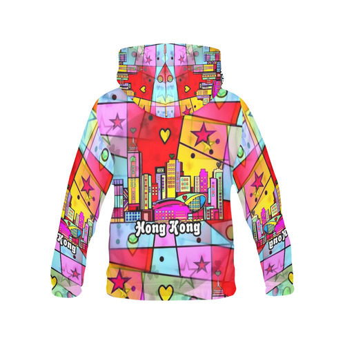 Hong Kong by Nico Bielow All Over Print Hoodie for Men (USA Size) (Model H13)