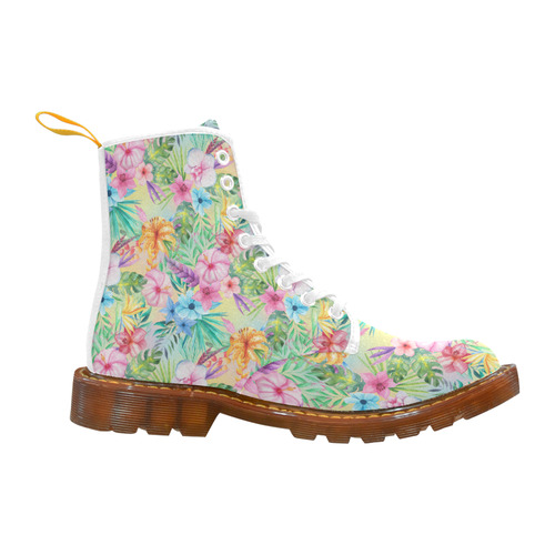 Wispy Summer Floral Martin Boots For Women Model 1203H