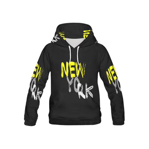 New York by Artdream All Over Print Hoodie for Kid (USA Size) (Model H13)