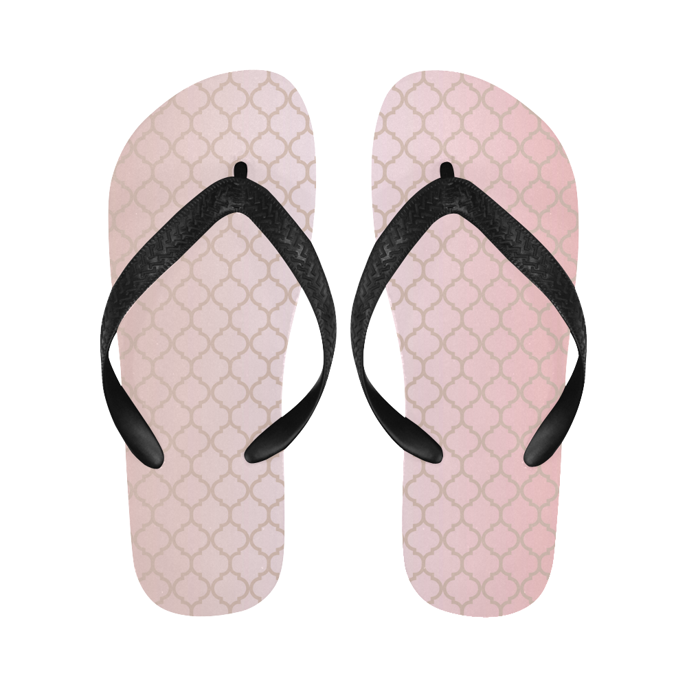 Pretty in Pink Flip Flops for Men/Women (Model 040)