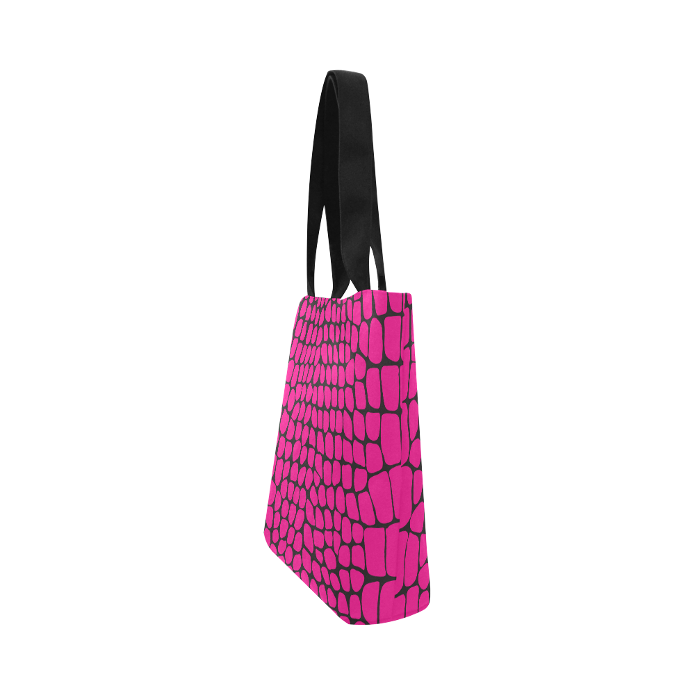 "Wild About Pink" Canvas Tote Bag (Model 1657)