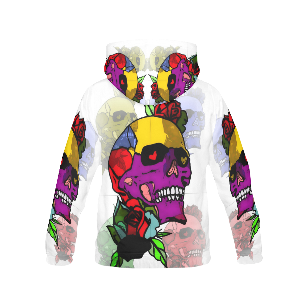 A SKull of Love by Popart Lover All Over Print Hoodie for Men (USA Size) (Model H13)
