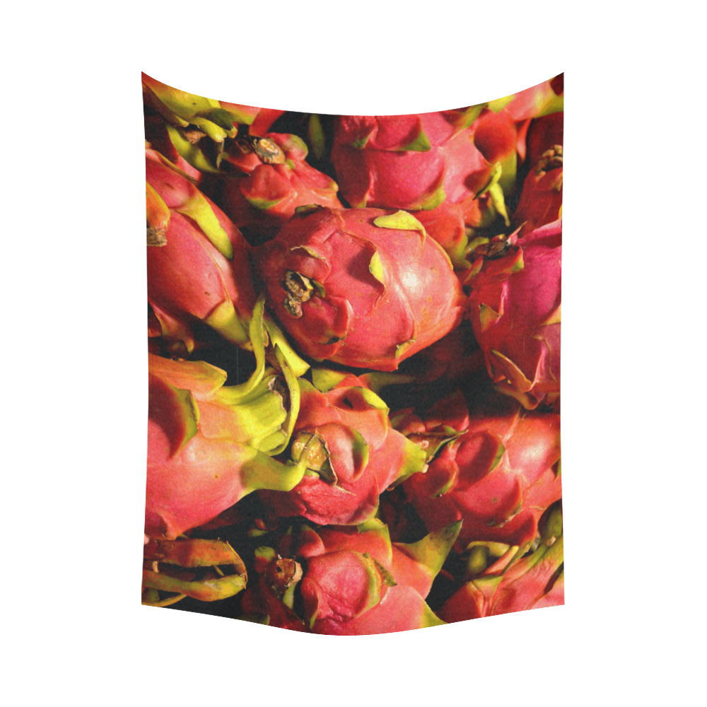 Dragon Fruit Cotton Linen Wall Tapestry 80"x 60"