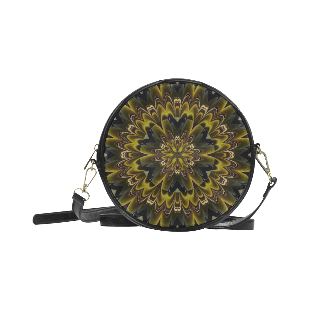 amazing Mandala 19 by JamColors Round Sling Bag (Model 1647)