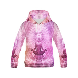 Holy Yoga Lotus Meditation All Over Print Hoodie for Men (USA Size) (Model H13)