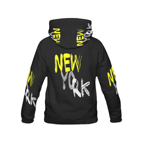 New York by Artdream All Over Print Hoodie for Men (USA Size) (Model H13)