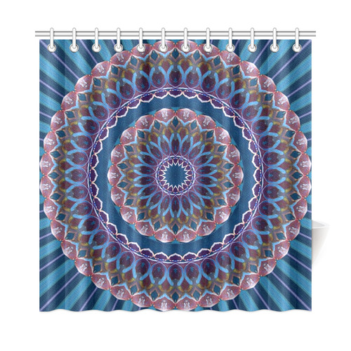 amazing mandala 18 A by JamColors Shower Curtain 72"x72"