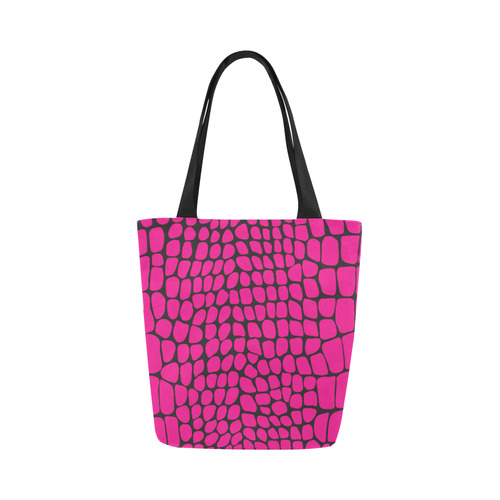 "Wild About Pink" Canvas Tote Bag (Model 1657)