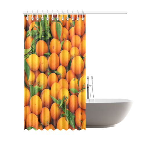 Oranges Fruit Shower Curtain 69"x84"