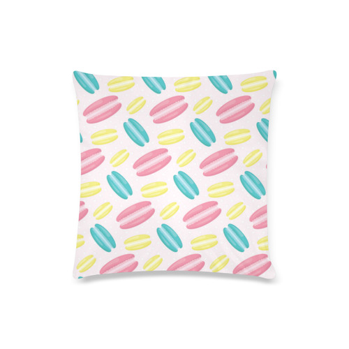 Macaroon Dreams Custom Zippered Pillow Case 16"x16"(Twin Sides)