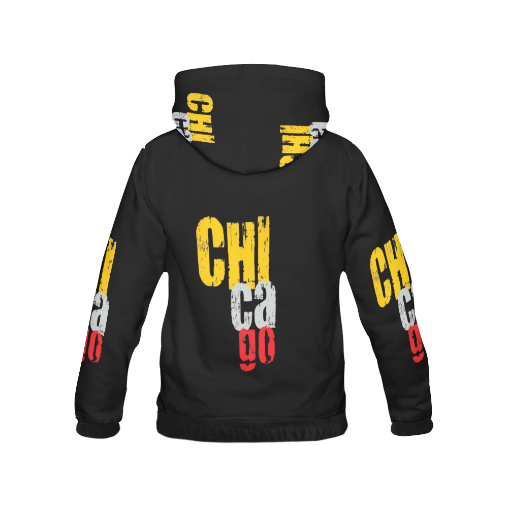 Chicago by Artdream All Over Print Hoodie for Women (USA Size) (Model H13)