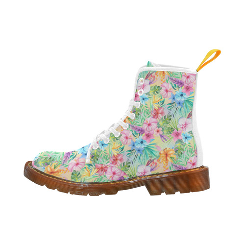 Wispy Summer Floral Martin Boots For Women Model 1203H