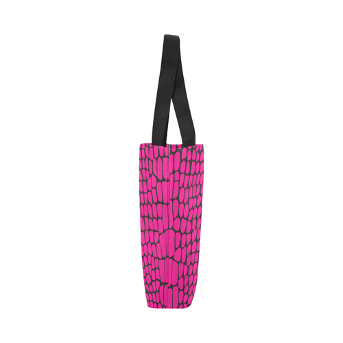 "Wild About Pink" Canvas Tote Bag (Model 1657)