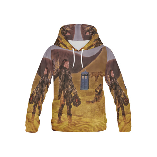 Oh Doctor, Whats Happend With London? All Over Print Hoodie for Kid (USA Size) (Model H13)