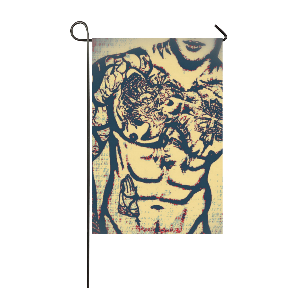 Like a Men by popart Lover Garden Flag 12‘’x18‘’（Without Flagpole）