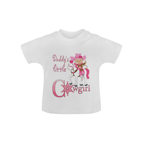 Daddy's Little Cowgirl Monkey Baby Classic T-Shirt (Model T30)