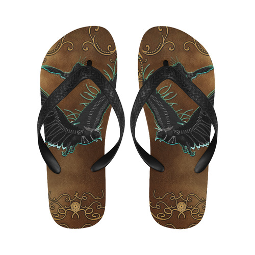 Fantasy birds Flip Flops for Men/Women (Model 040)