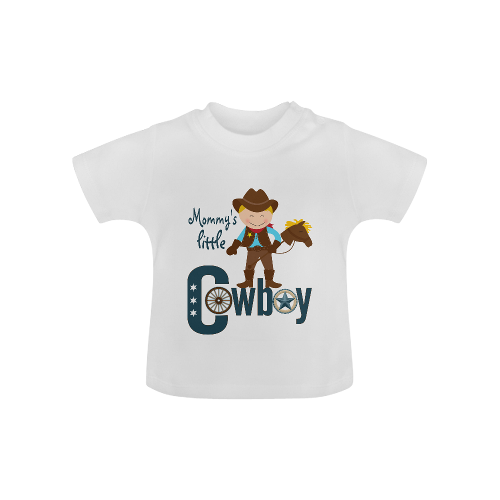 Mommy's Little Cowboy Baby Classic T-Shirt (Model T30)
