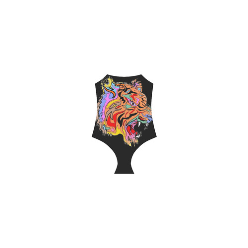 Amazing Tiger by Popart Lover Strap Swimsuit ( Model S05)