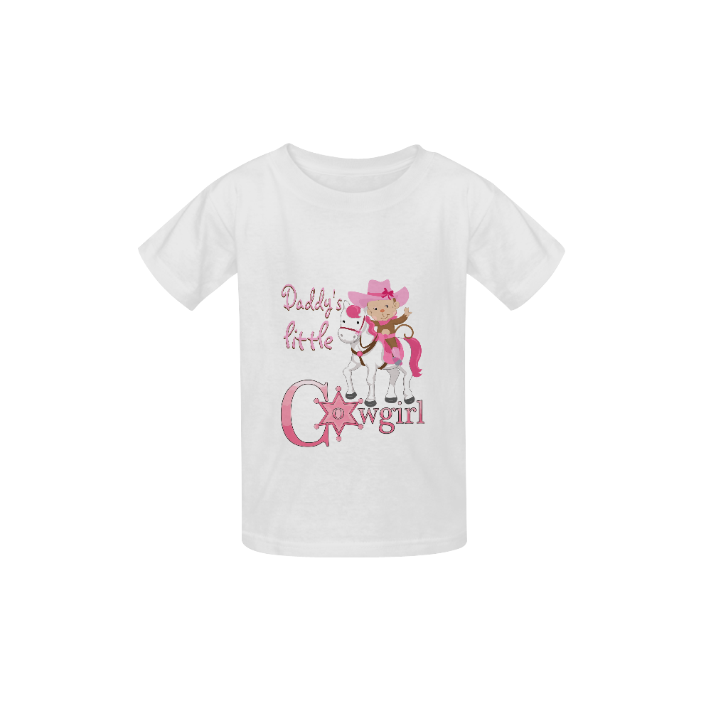 Daddy's Little Cowgirl Monkey Kid's  Classic T-shirt (Model T22)