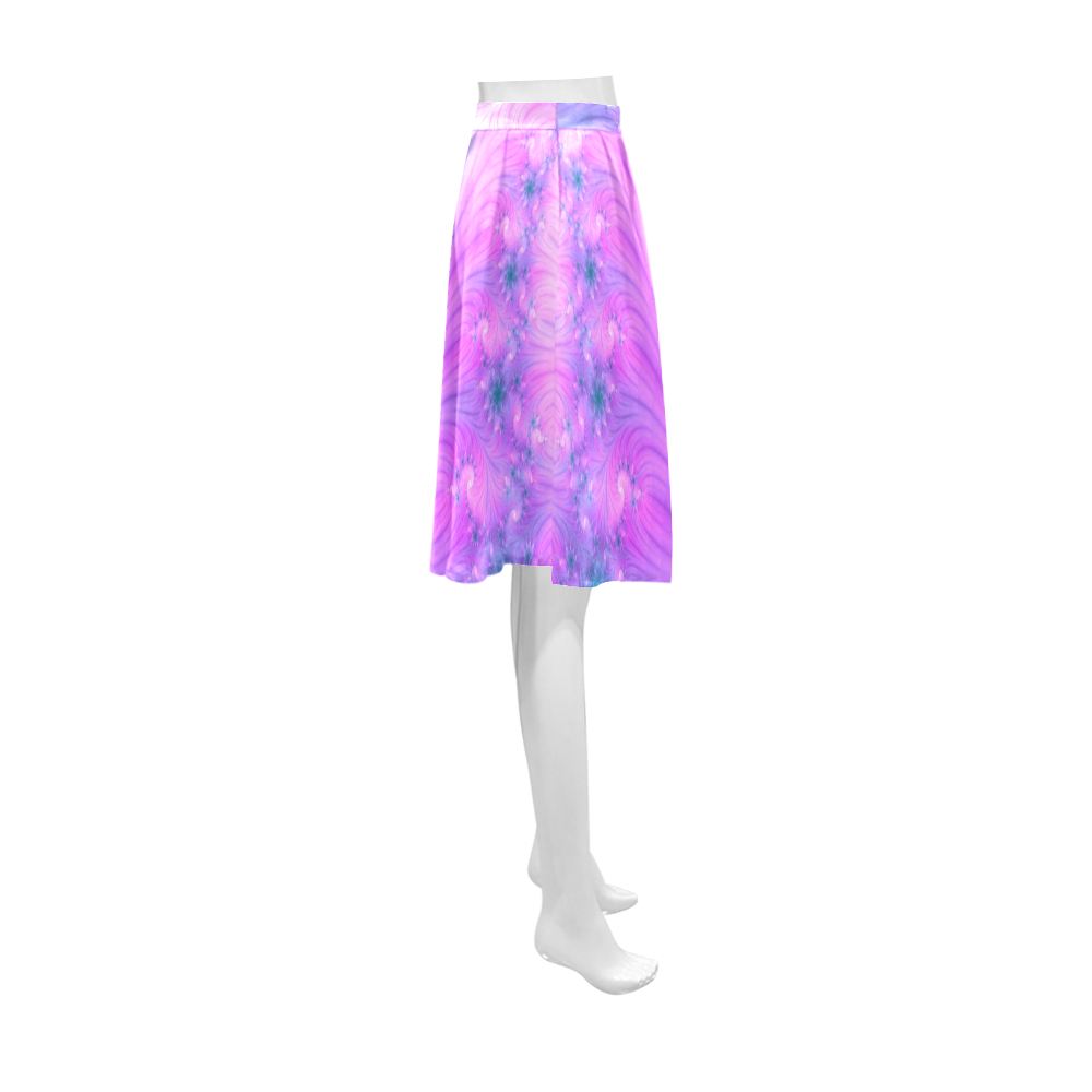 Chic and elegant spiral fractal Athena Women's Short Skirt (Model D15)
