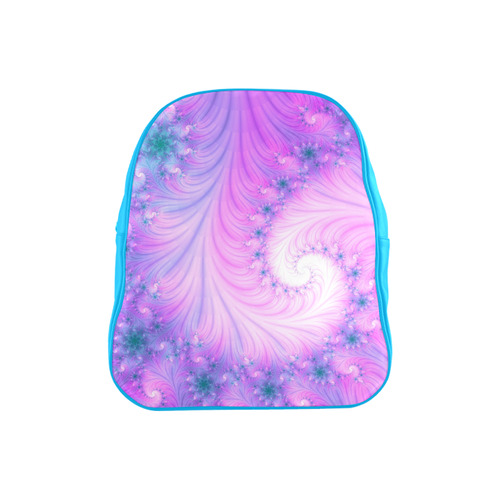 Chic and elegant spiral fractal School Backpack (Model 1601)(Small)