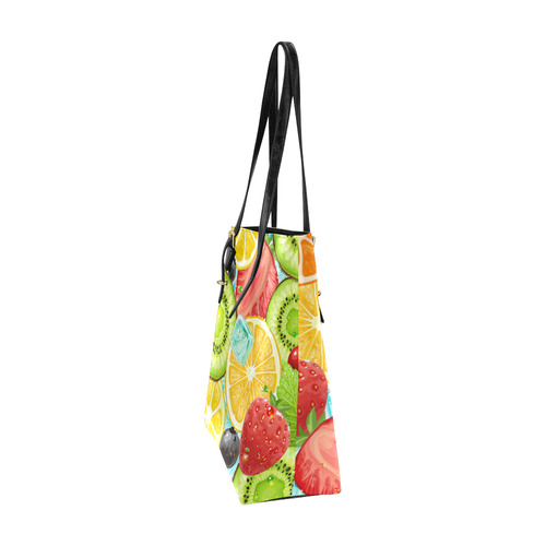 Strawberry Kiwi Orange Fruit Euramerican Tote Bag/Small (Model 1655)