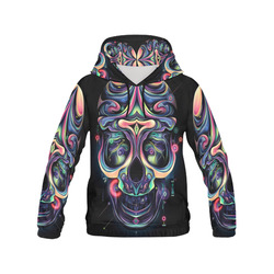 Skull All Over Print Hoodie for Men (USA Size) (Model H13)