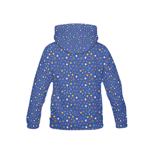 Midnight Sky stars pattern All Over Print Hoodie for Kid (USA Size) (Model H13)
