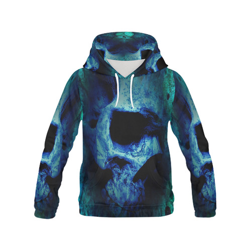 Beauty of the skull All Over Print Hoodie for Women (USA Size) (Model H13)