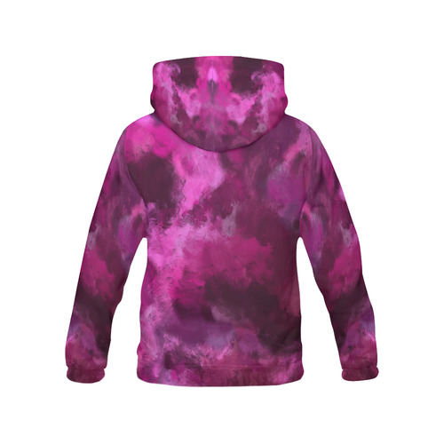 Magenta Storm All Over Print Hoodie for Women (USA Size) (Model H13)