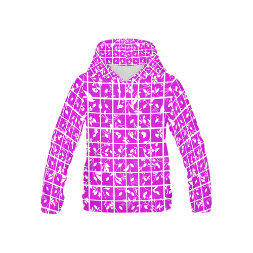 Pink Swirls All Over Print Hoodie for Kid (USA Size) (Model H13)