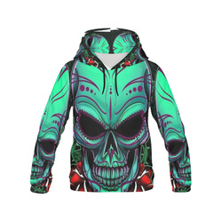 Skull All Over Print Hoodie for Men (USA Size) (Model H13)