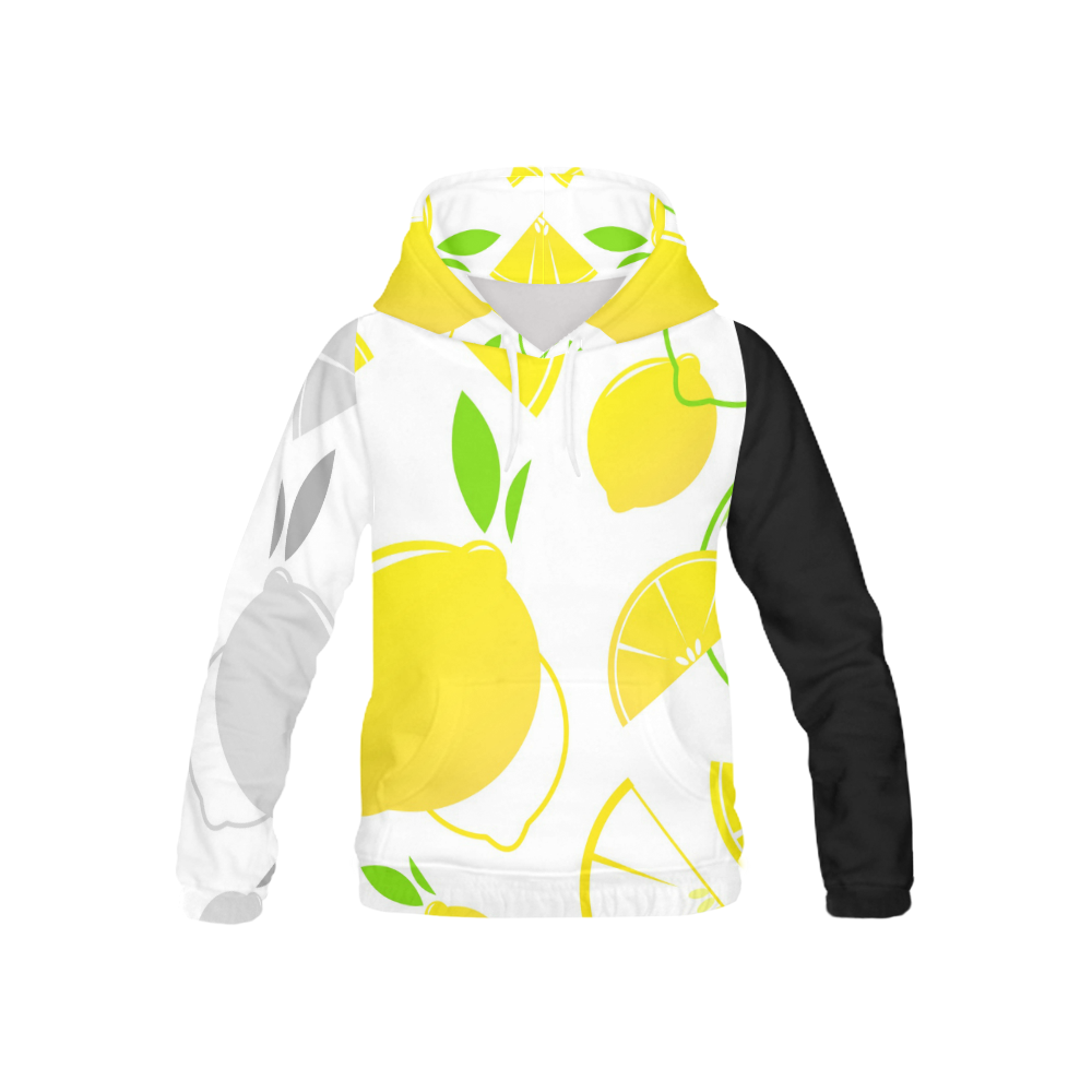 ALL OVER PRINT TSHIRT : with retro Lemons All Over Print Hoodie for Kid (USA Size) (Model H13)