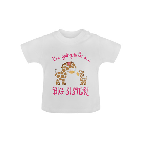 I am Going to be a Big Sister Cute Giraffe Baby Classic T-Shirt (Model T30)
