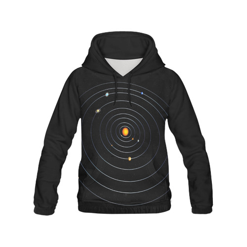 Our Solar System All Over Print Hoodie for Men (USA Size) (Model H13)