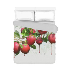 Melting Apples, fruit watercolors Duvet Cover 86"x70" ( All-over-print)