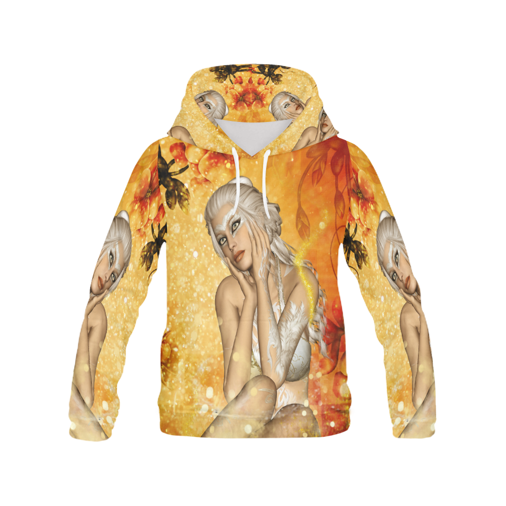 Wonderful fairy All Over Print Hoodie for Women (USA Size) (Model H13)