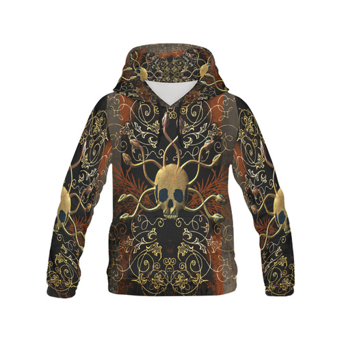 Amazing skull All Over Print Hoodie for Men (USA Size) (Model H13)