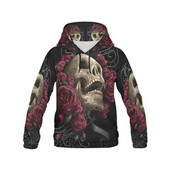 Skull All Over Print Hoodie for Men (USA Size) (Model H13)