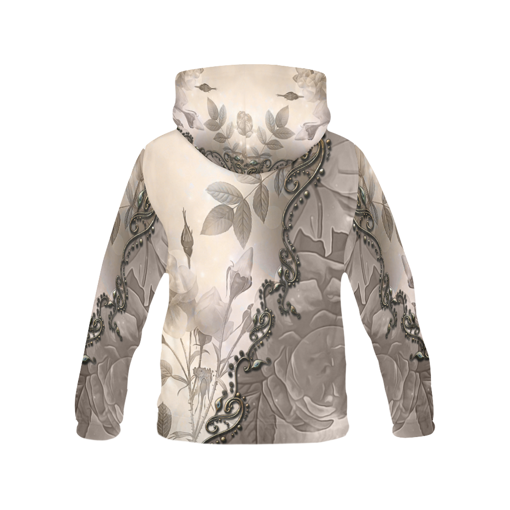 A touch of vintage All Over Print Hoodie for Women (USA Size) (Model H13)