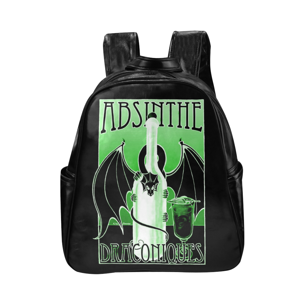 Absinthe Bat Multi-Pockets Backpack (Model 1636)