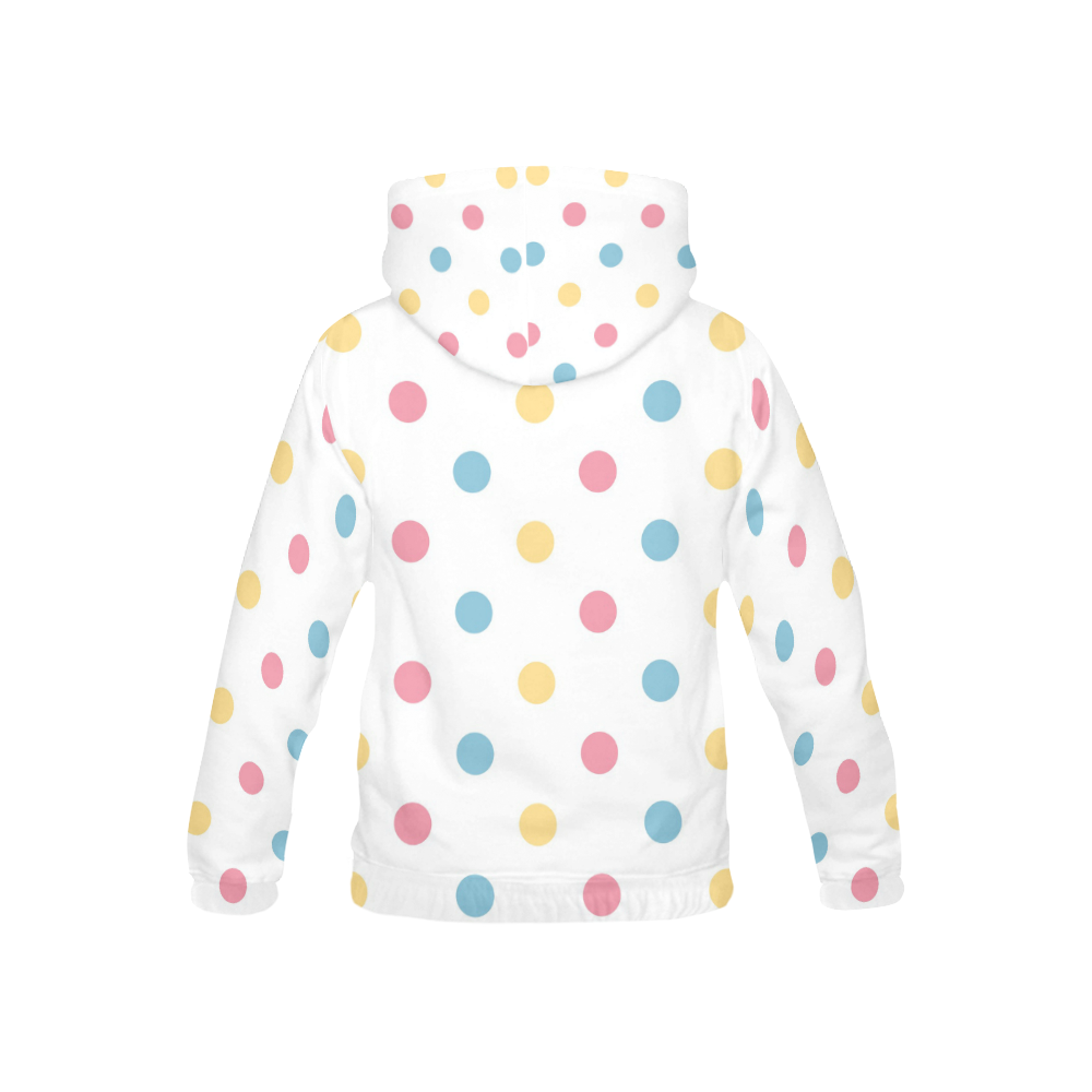 KIDS ALL OVER PRINT HOODIE with fresh dots All Over Print Hoodie for Kid (USA Size) (Model H13)