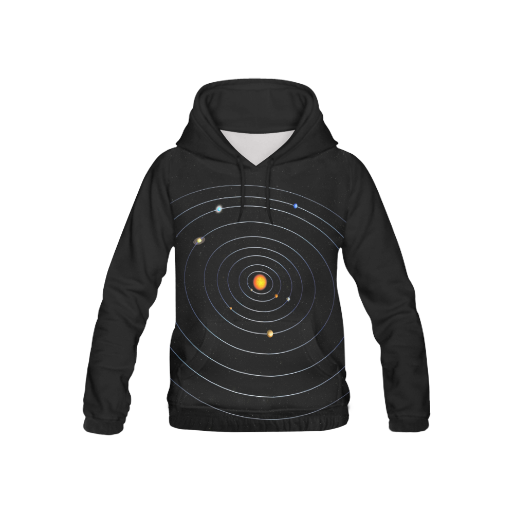 Our Solar System All Over Print Hoodie for Kid (USA Size) (Model H13)