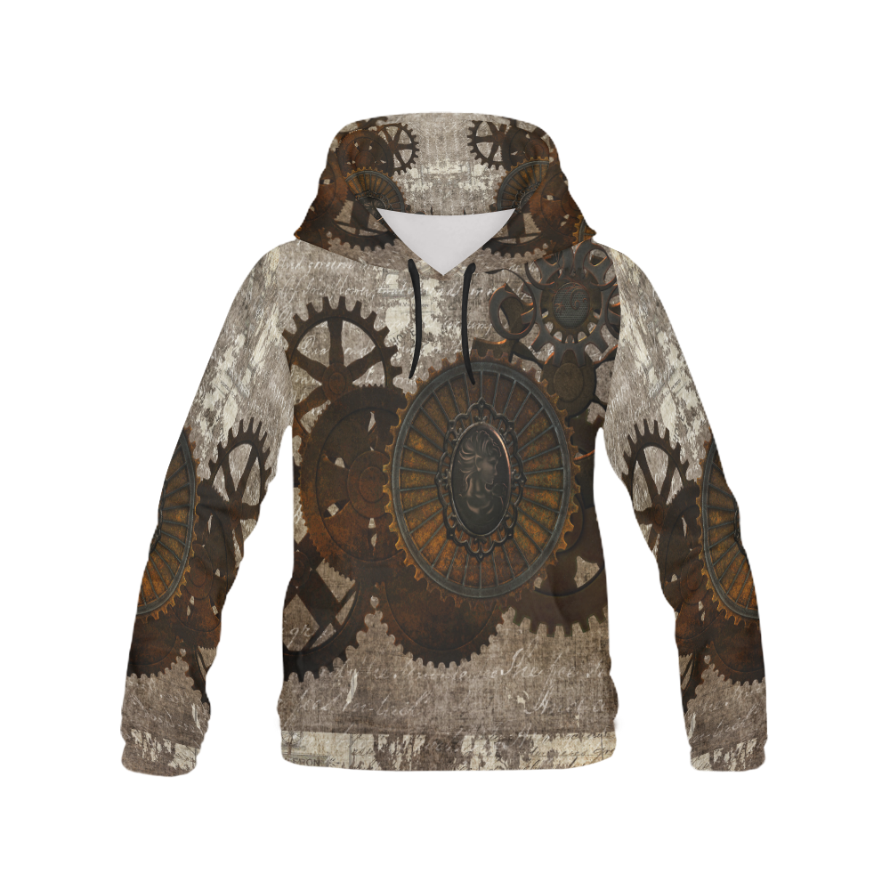A rusty steampunk letter with gears All Over Print Hoodie for Men (USA Size) (Model H13)
