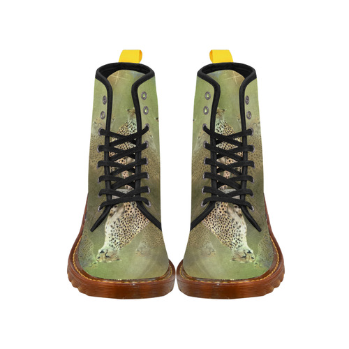 Beautiful leopard Martin Boots For Men Model 1203H