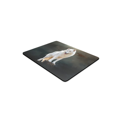 A wonderful painted arctic wolf Rectangle Mousepad